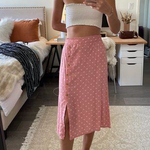 Midi Skirt with Buttons